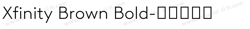 Xfinity Brown Bold字体转换